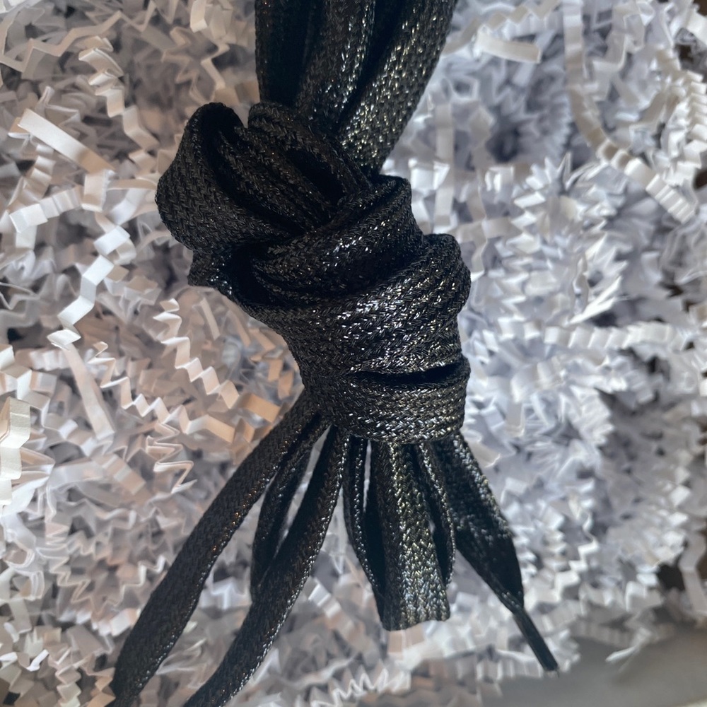 Metallic black laces perfect 4 golden goose